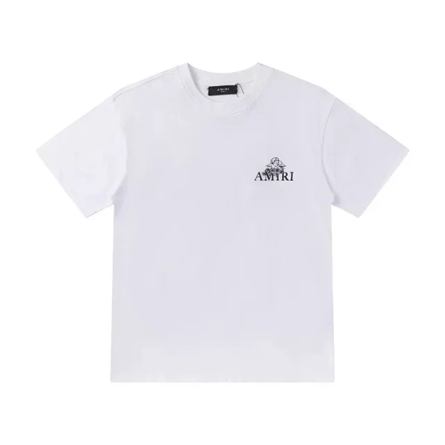 AMIRI T-Shirts Short-Sleeve Crew-Neck Logo-Print product detail image 14