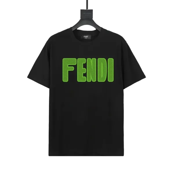 Fendi FF Monogram All-Over Black T-Shirt - 19