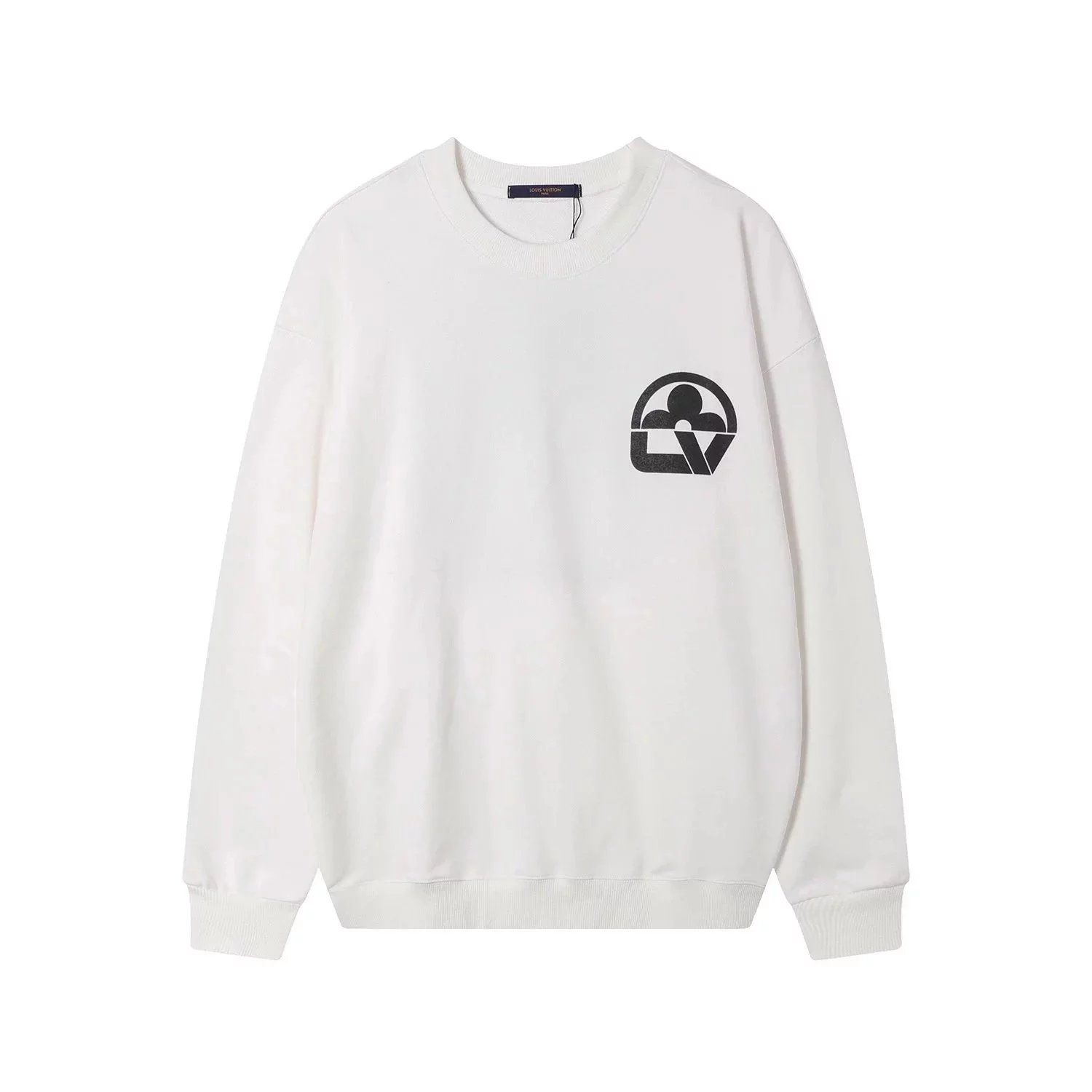 Gucci Rainbow Lightning Logo Crewneck Sweatshirt Beige Hoodie - 3