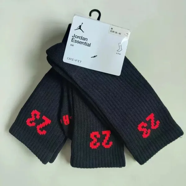 Air Jordan Everyday Crew Socks Beige Purple Brown Socks - 12