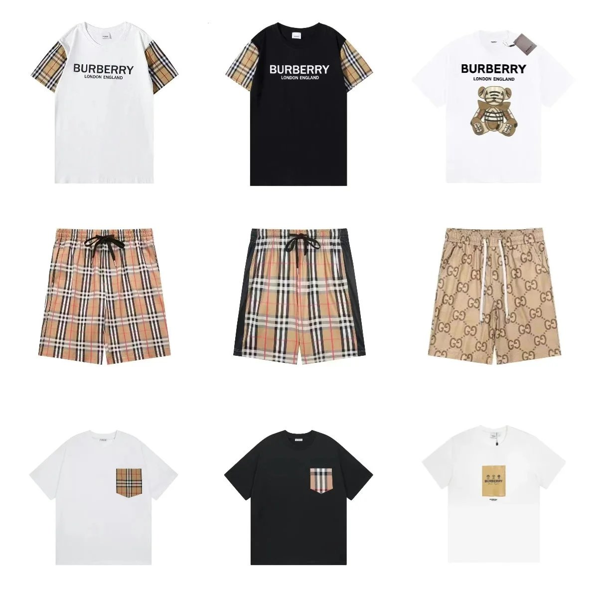 Burberry Check Print T-Shirt/S