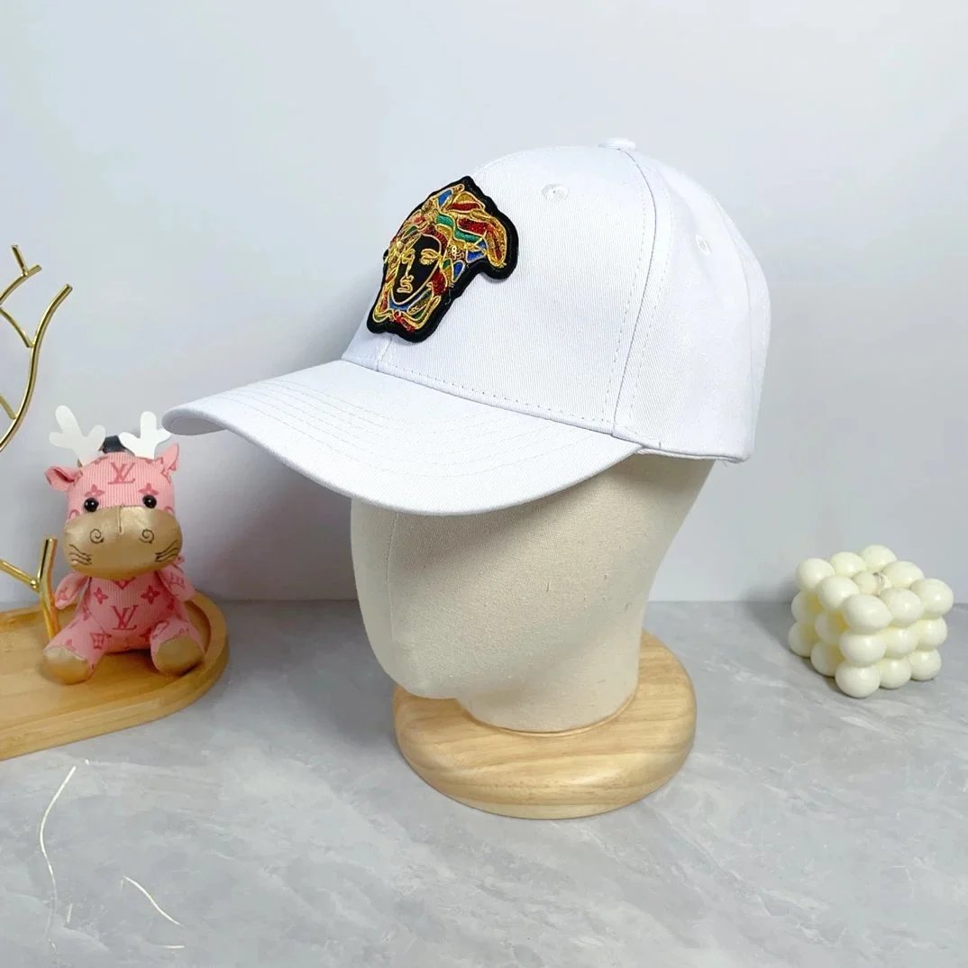 Unbranded Hats Baseball Cap with Embroidered Medusa-Style Patch image 7