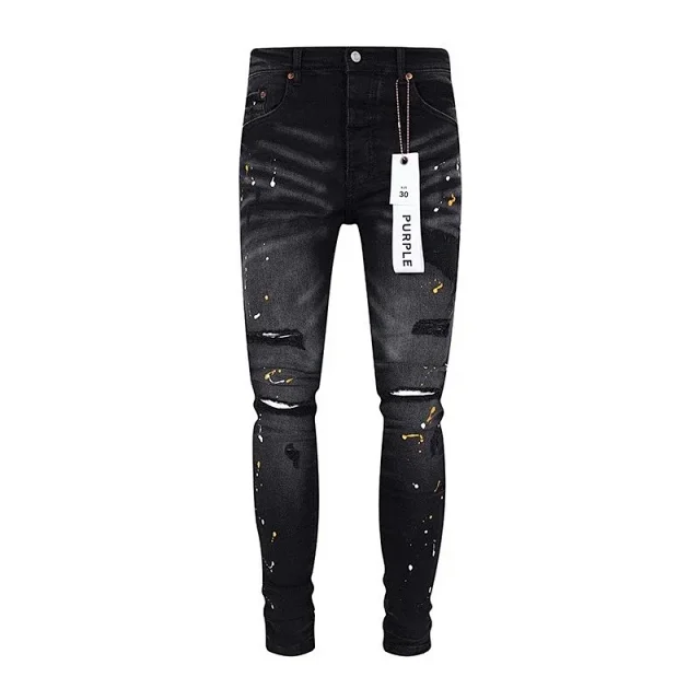 Purple Jeans Slim-Fit Distressed product detail image 19