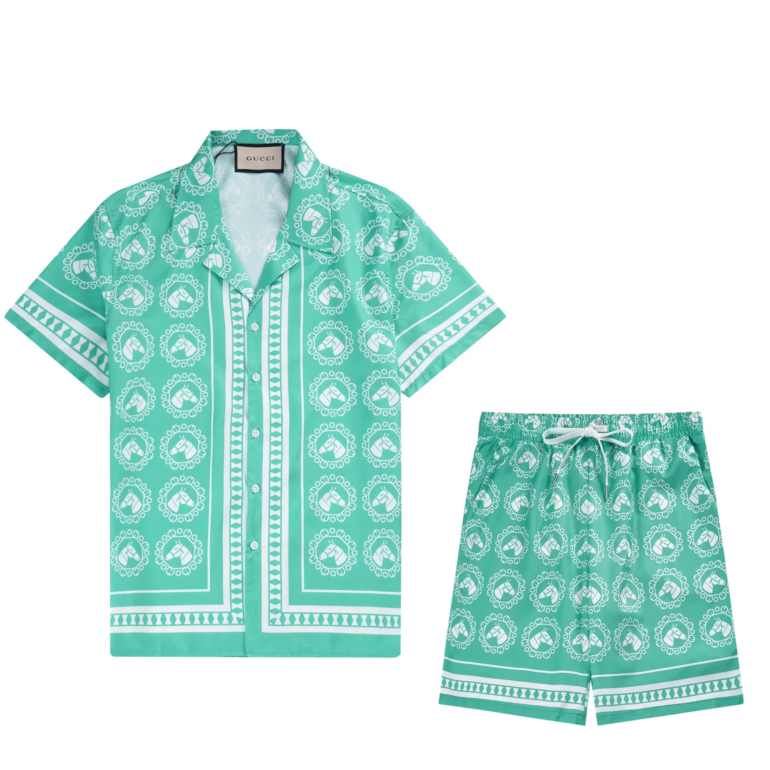 Gucci GG Mosaic Print Short-Sleeve Shirt and Shorts Set Multicolor - 3