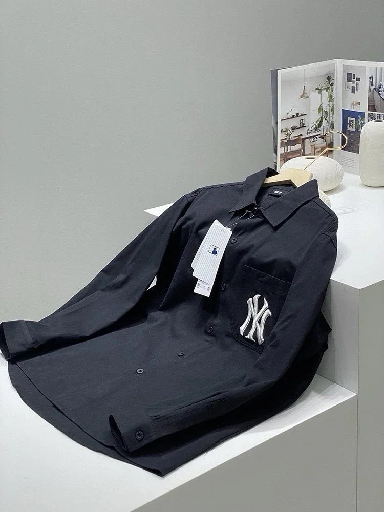 MLB New York Yankees Pocket Logo Shirt Black - 13
