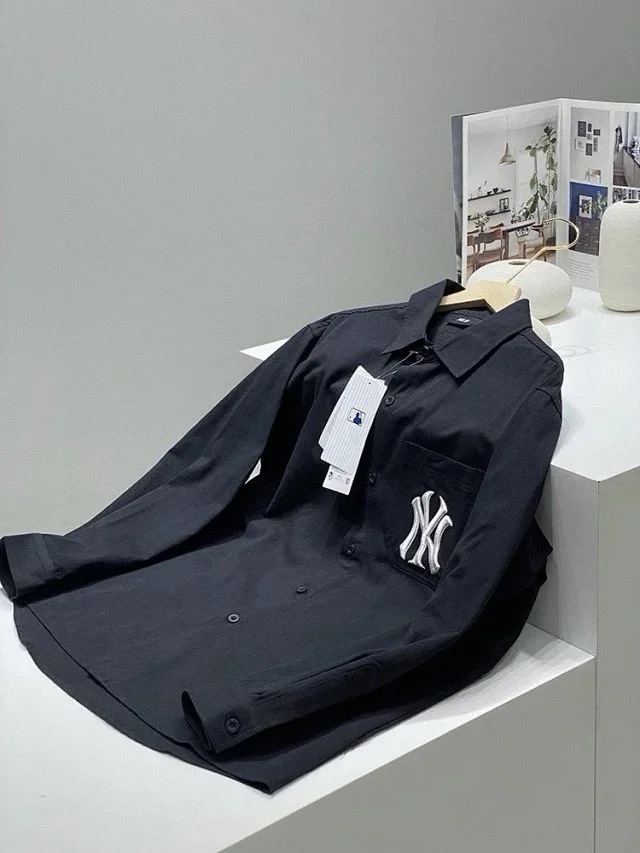 MLB Shirts Short-sleeve button-up logo-print shirt product detail image 11