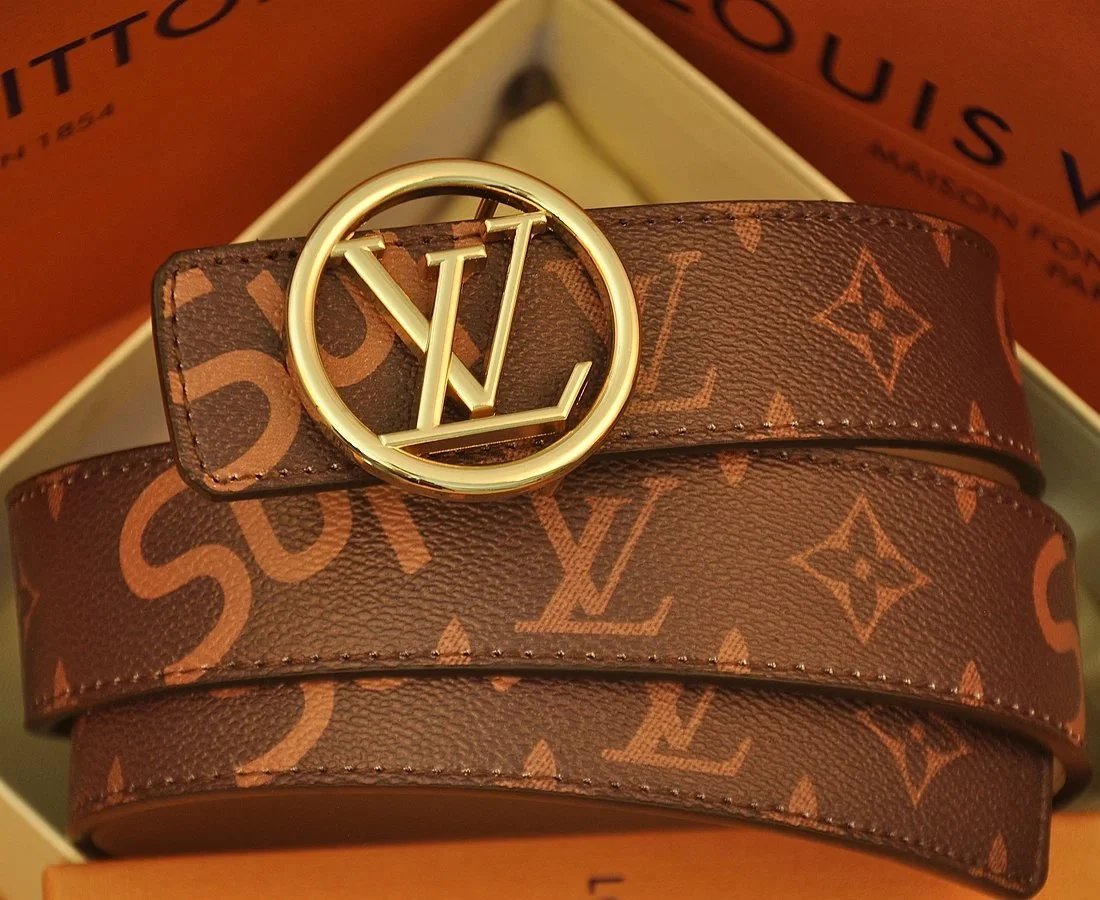Louis Vuitton x Supreme Monogram Canvas Belt Brown - 5