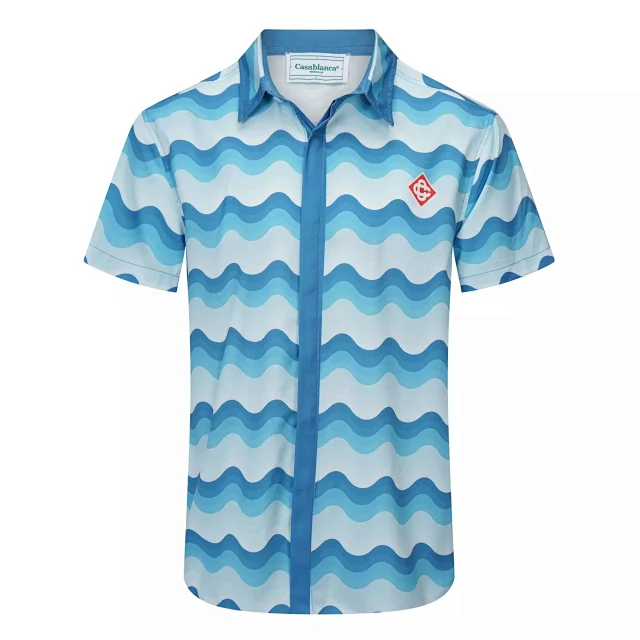 Casablanca Tennis Club striped shirt and shorts set product detail image 19