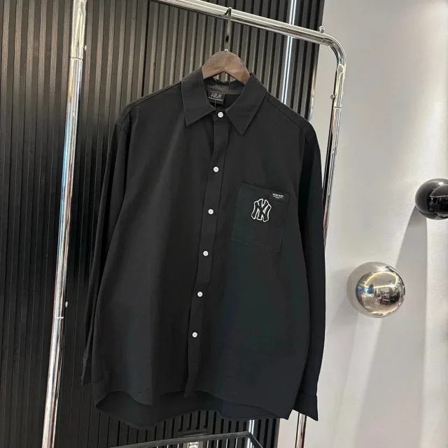 MLB Shirts Short-sleeve button-up logo-print shirt product detail image 18