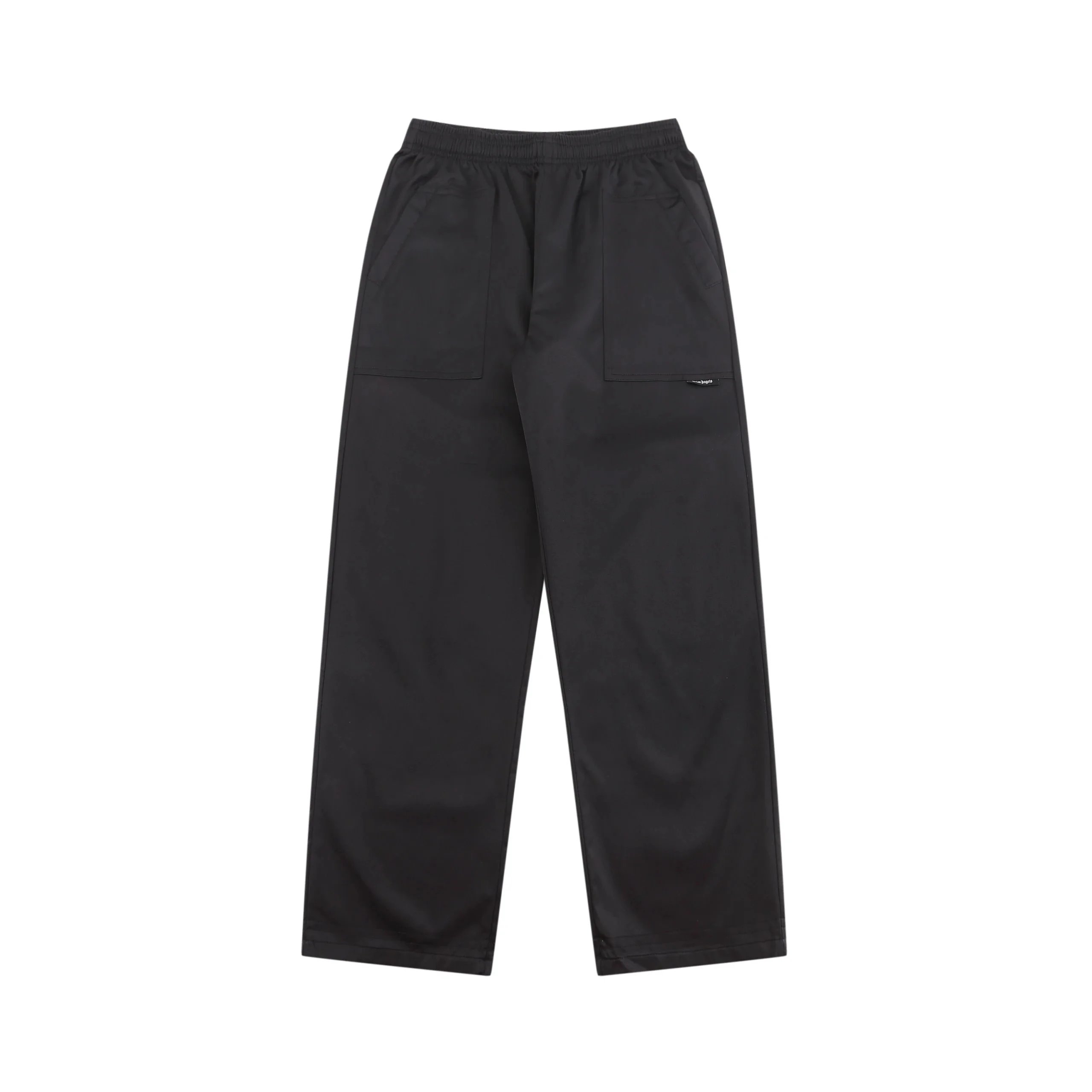 Palm Angels Track Pants Black with White Side Stripes and Gold Embroidery - 14