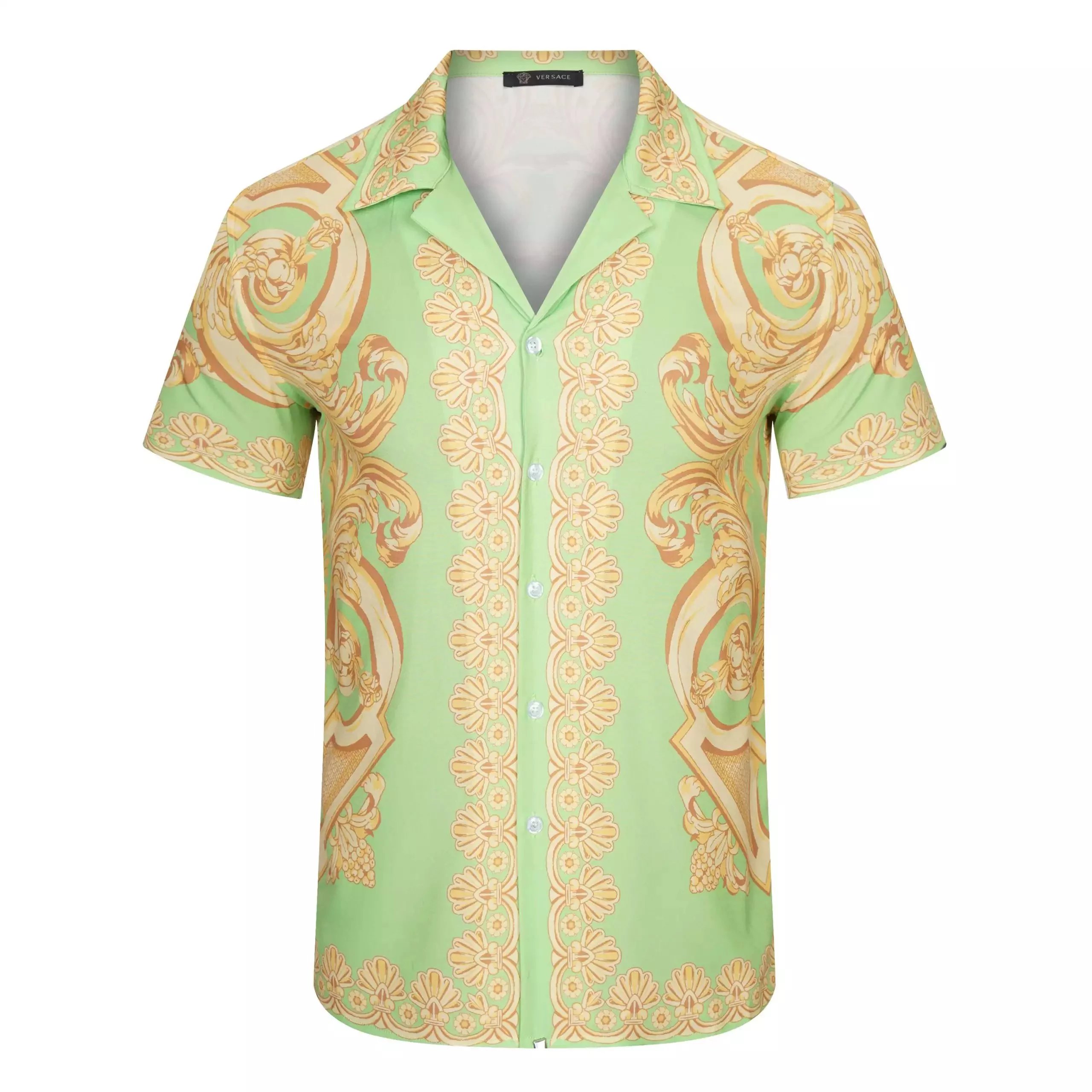 Versace Medusa Psychedelic Print Short-Sleeve Shirt Multicolor - 15
