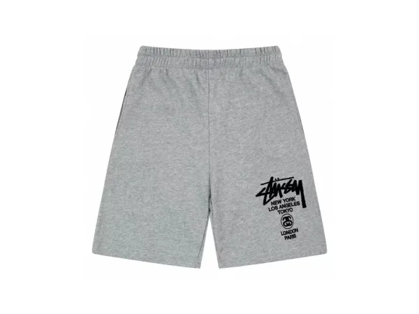 Stüssy Logo Print Teal Performance Shorts - 28