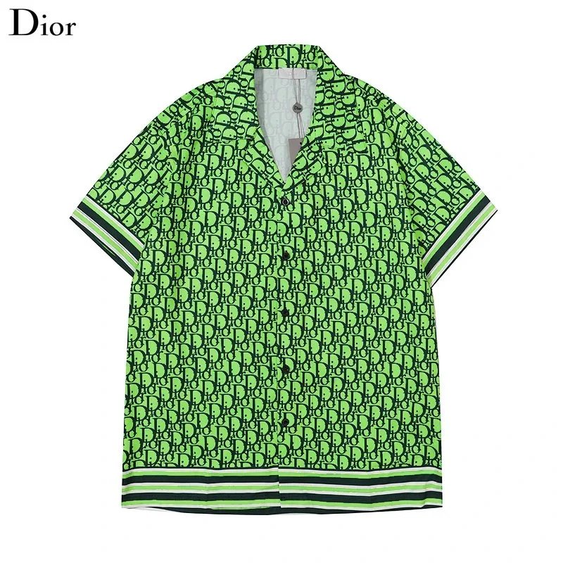 Dior Shirts Short-Sleeve Printed Button-Up Shirt image 5