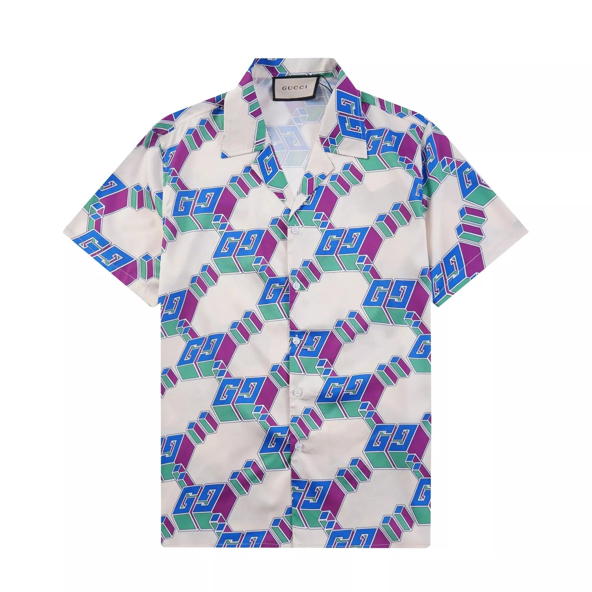 Gucci GG Mosaic Print Short-Sleeve Shirt and Shorts Set Multicolor - 29
