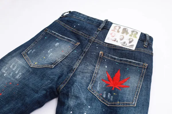 Dsquared2 Distressed Bleach-Splatter Denim Jeans - 9