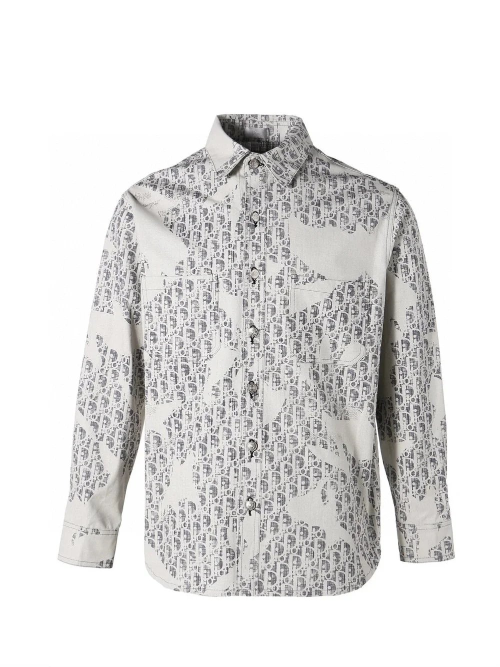 Dior Oblique Print Shirt Beige Multicolor - 15