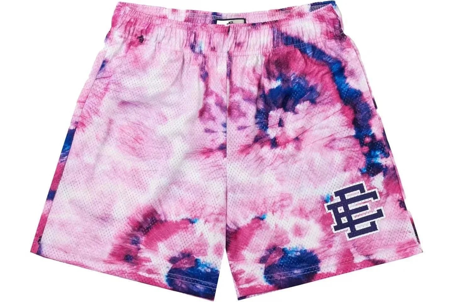 Essentials Tie-Dye Mesh Shorts Blue / White - 5