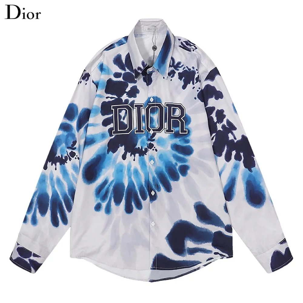 Dior Oblique Print Shirt Beige Multicolor - 32
