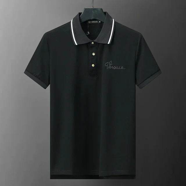Versace Shirts Short-Sleeve Logo Polo Shirt product detail image 20