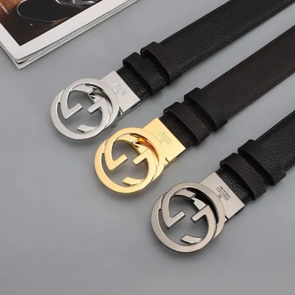 Gucci Disney x Gucci GG Marmont Belt Black with Mickey Mouse Print and Red Interlocking G Buckle - 3