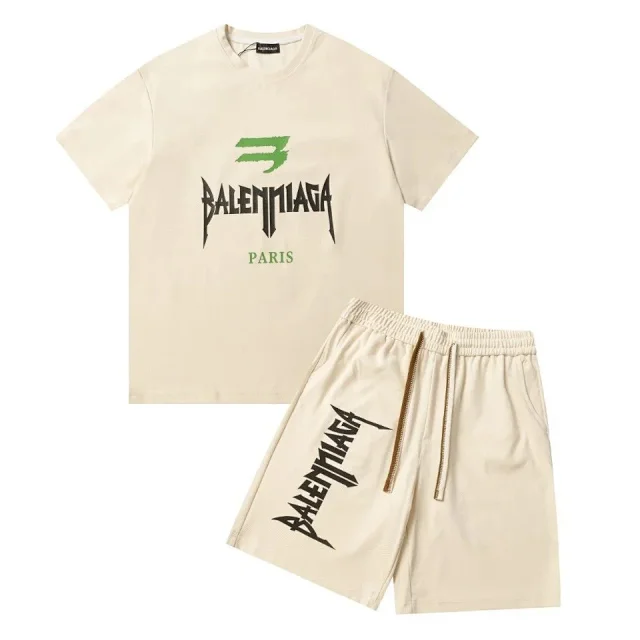 Balenciaga Matching Sets Short-Sleeve Top and Shorts Set product detail image 13