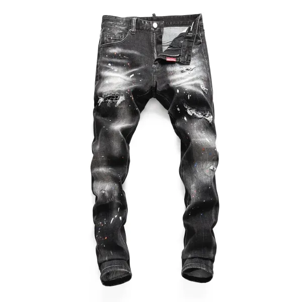 Dsquared2 Distressed Bleach-Splatter Denim Jeans - 13