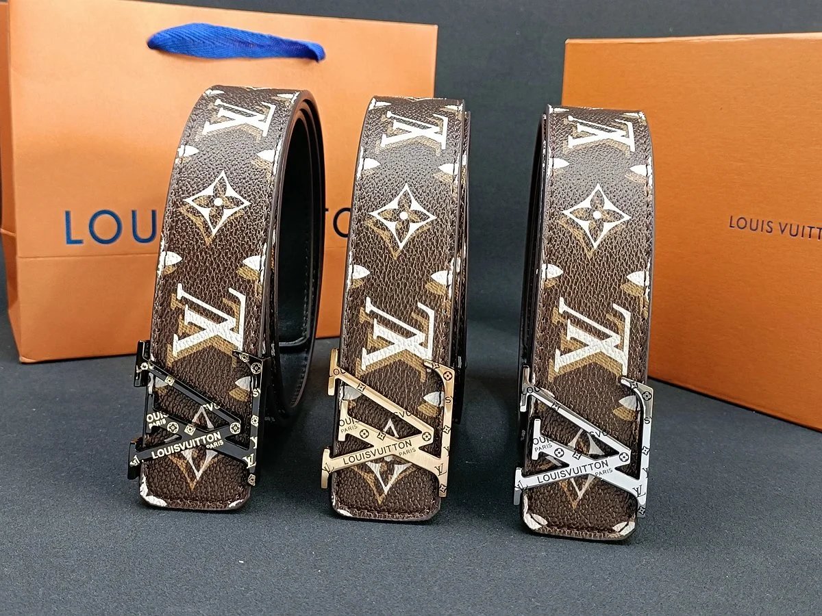 Louis Vuitton Damier Graphite Reversible Belt Silver Buckle - 3