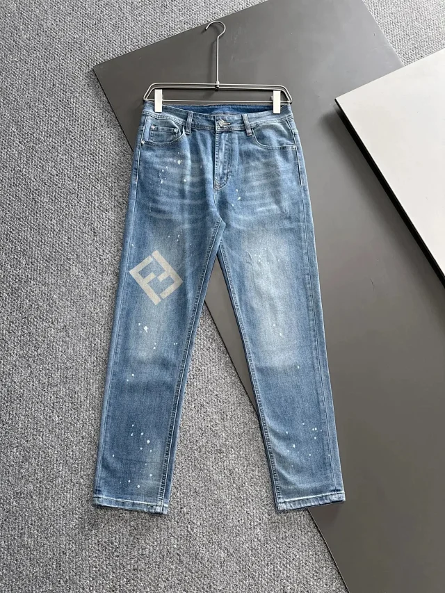 Fendi Jeans FF monogram straight-leg product detail image 23
