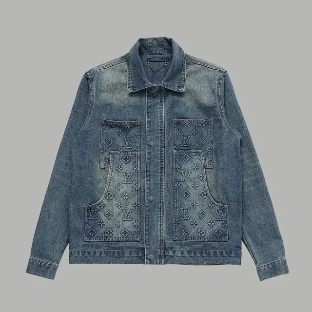 Louis Vuitton Jackets Monogram denim trucker jacket product detail image 15