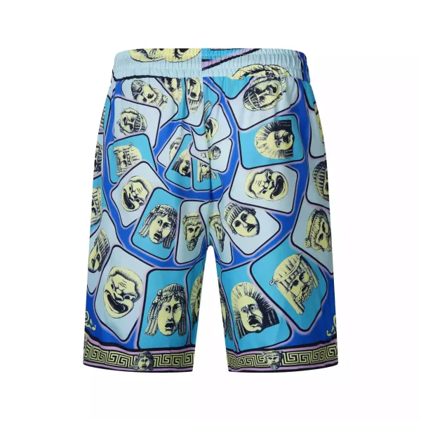 Versace Medusa Print Short-Sleeve Shirt and Shorts Set Multicolor - 34