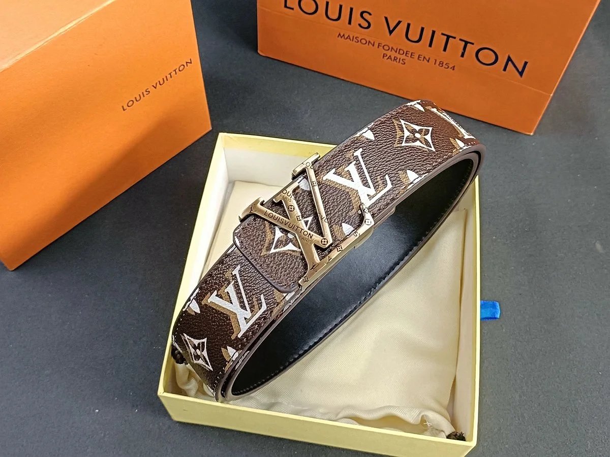 Louis Vuitton Damier Graphite Reversible Belt Silver Buckle - 7