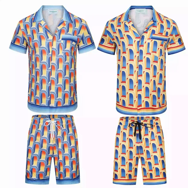 Casablanca Tennis Club striped shirt and shorts set product detail image 27