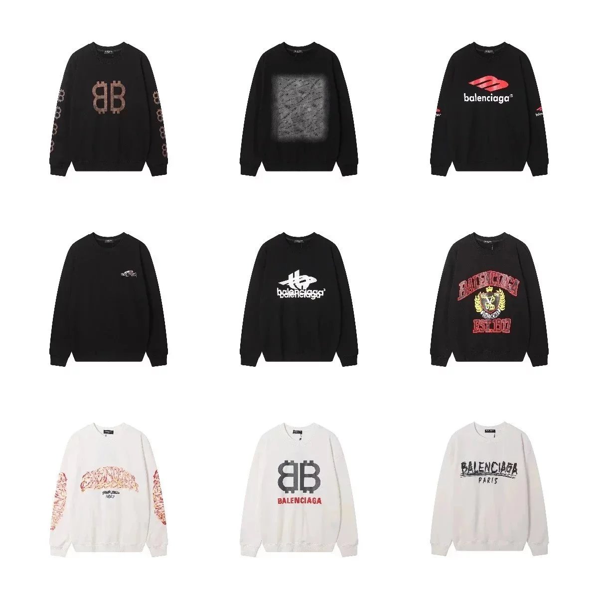 Balenciaga Bitcoin Logo Black Sweatshirt Sweater - 3