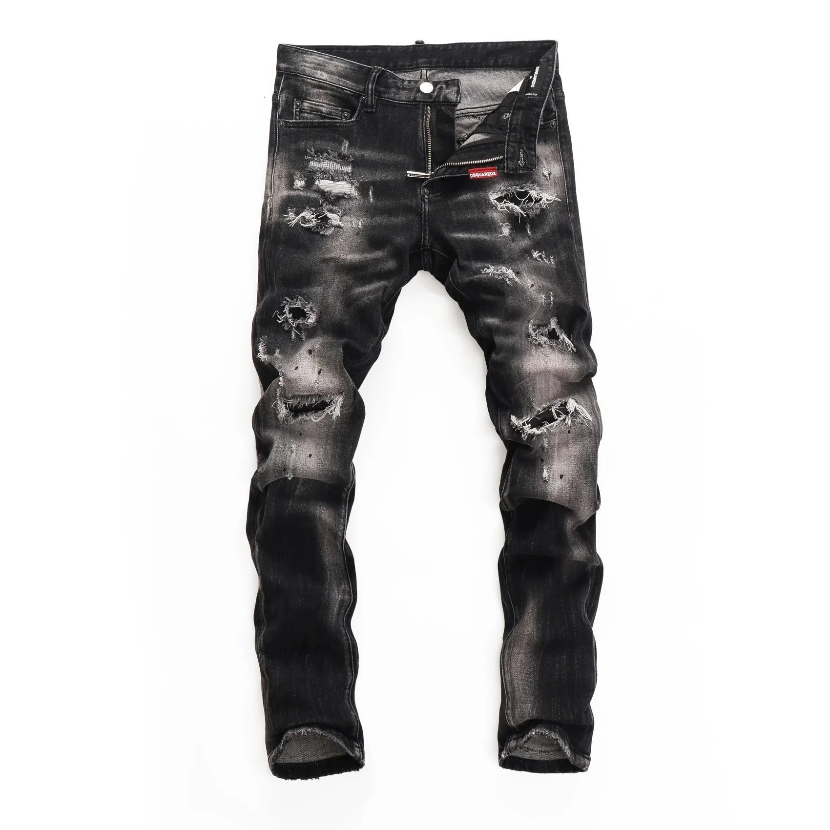 Dsquared2 Paint Splatter Distressed Black Jeans - 38
