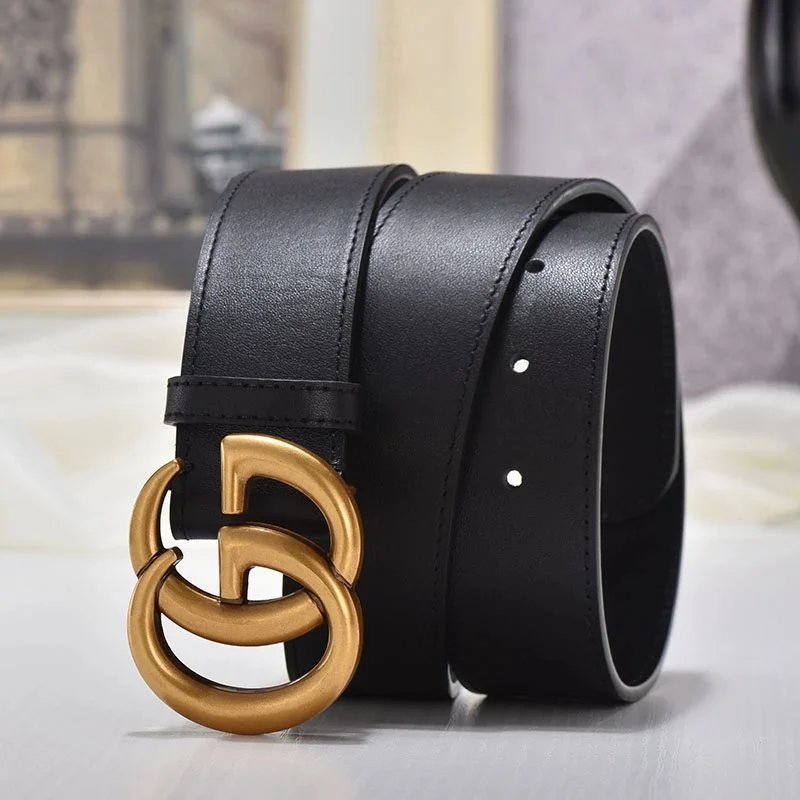 Gucci Marmont Double G Belt Black Leather Belt - 3