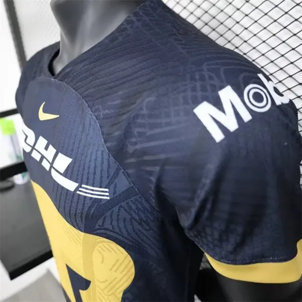 Design Pumas UNAM 2024-25 Home Jersey Navy Yellow Jersey - 11