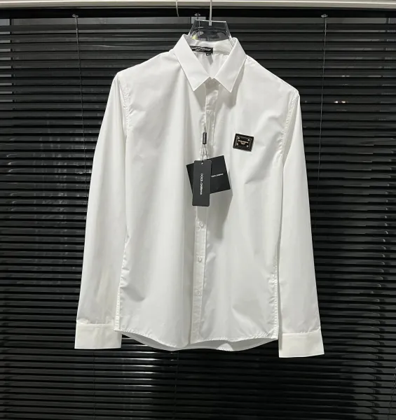 Dolce & Gabbana Embroidered Crest White Shirt - 15