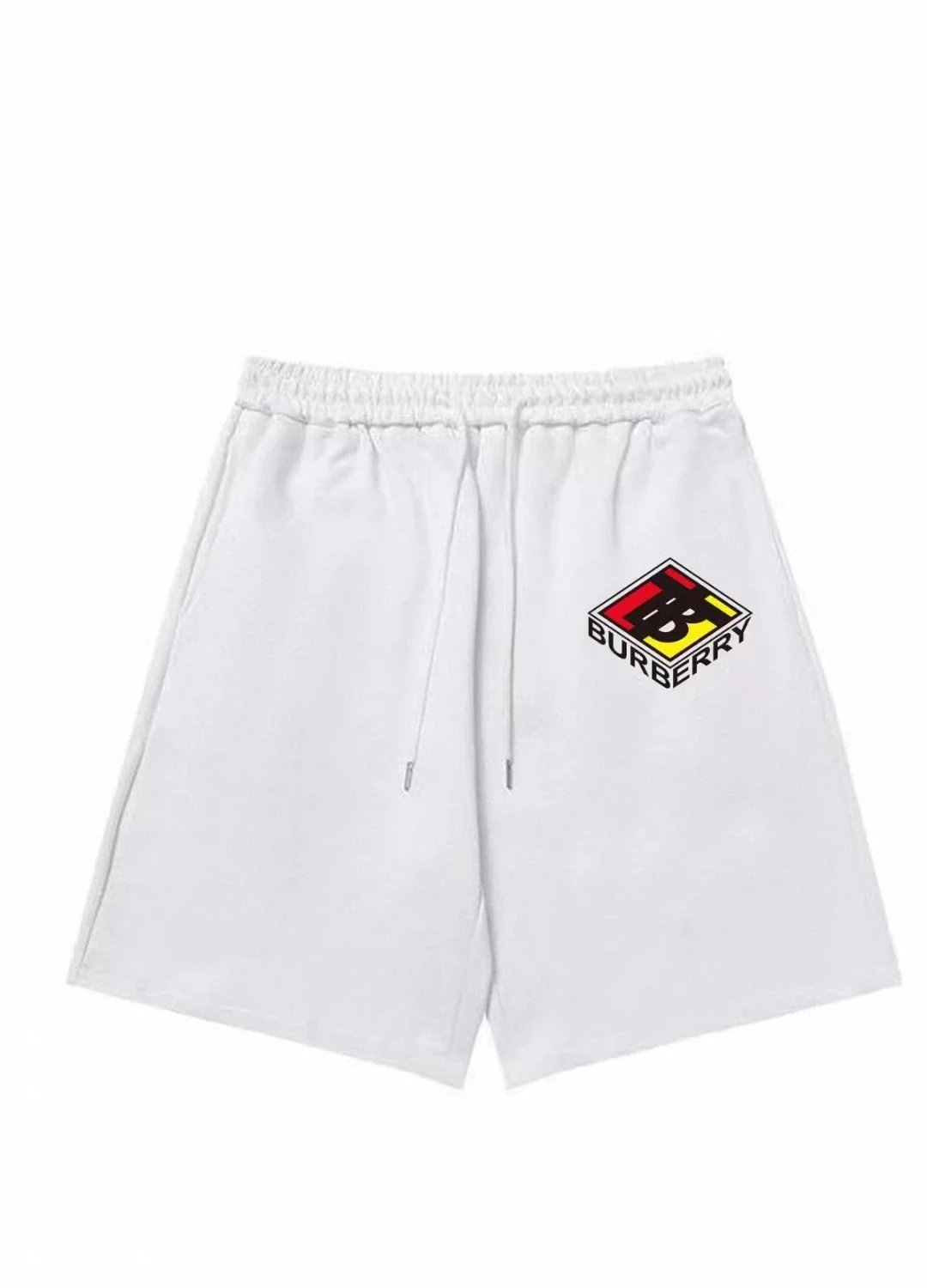 Burberry Thomas Bear Print Cotton Sweat Shorts White - 22