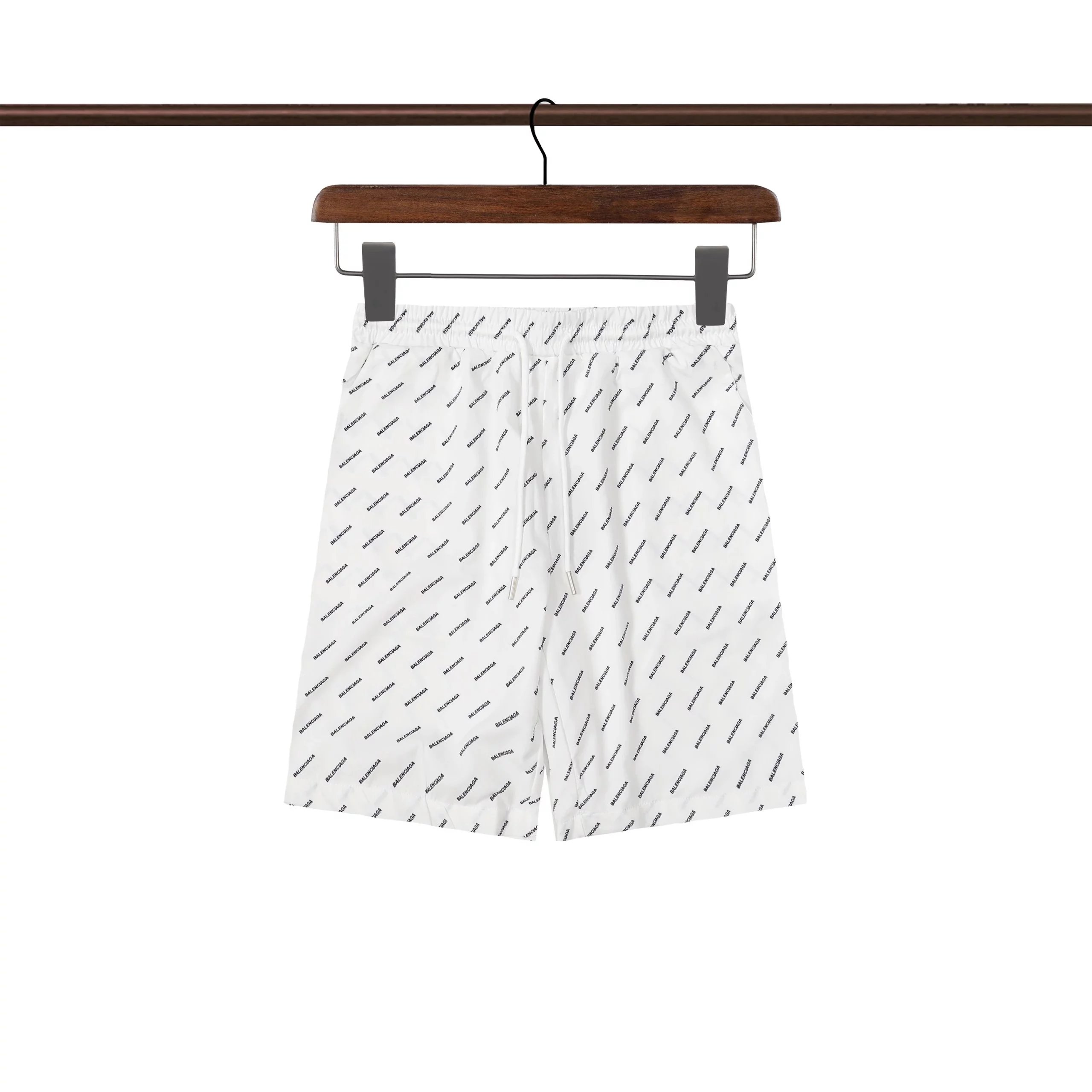 Balenciaga Paperclip Print Short-Sleeve Shirt and Shorts Set White - 24