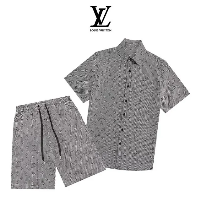 Unbranded Matching Sets Short-Sleeve Printed Shirt and Drawstring Shorts Set product detail image 23