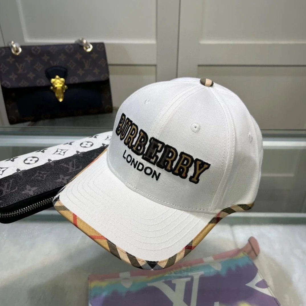 Burberry Classic Check Baseball Cap Beige - 15