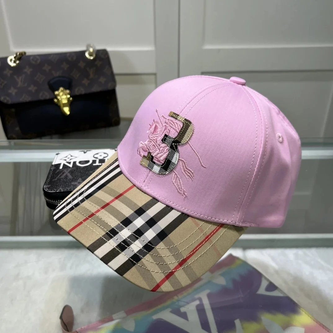 Burberry Classic Check Baseball Cap Beige - 26