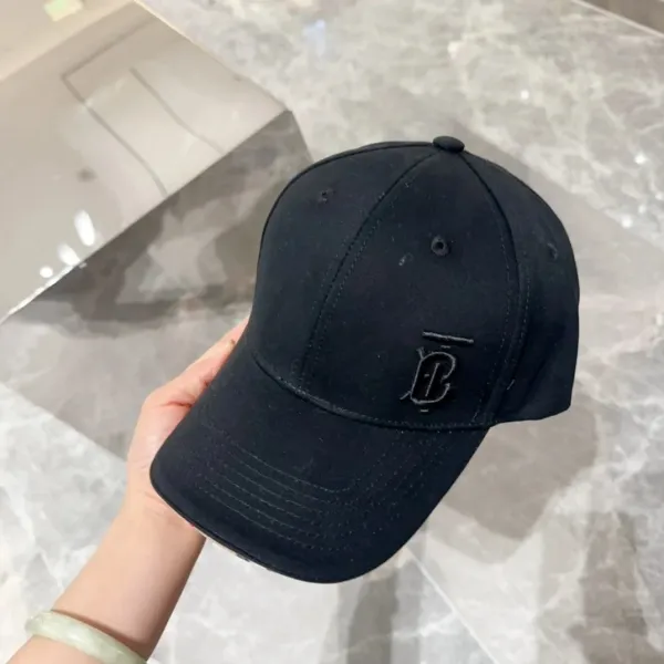 Burberry Logo Embroidery Baseball Cap Black - 29