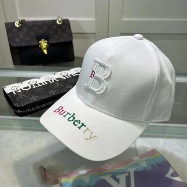 Burberry Logo Embroidery Baseball Cap Black - 36