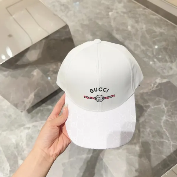 Gucci GG Marmont Baseball Cap White - 1
