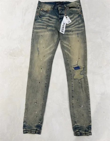 Off-White Paint Splatter Distressed Skinny Jeans - 37