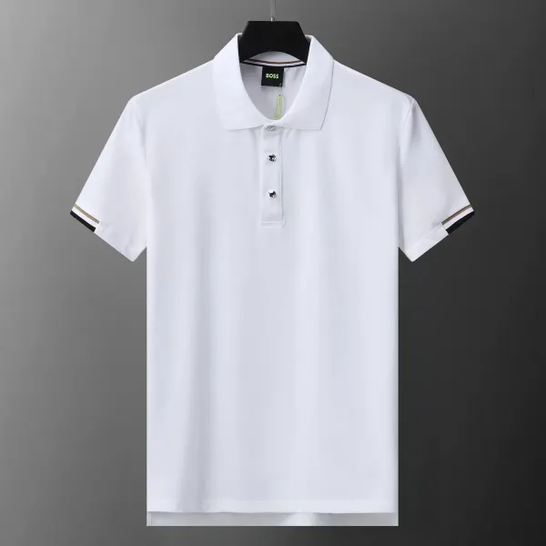 Hugo Boss Logo Polo Black with Yellow Trim Polo - 33