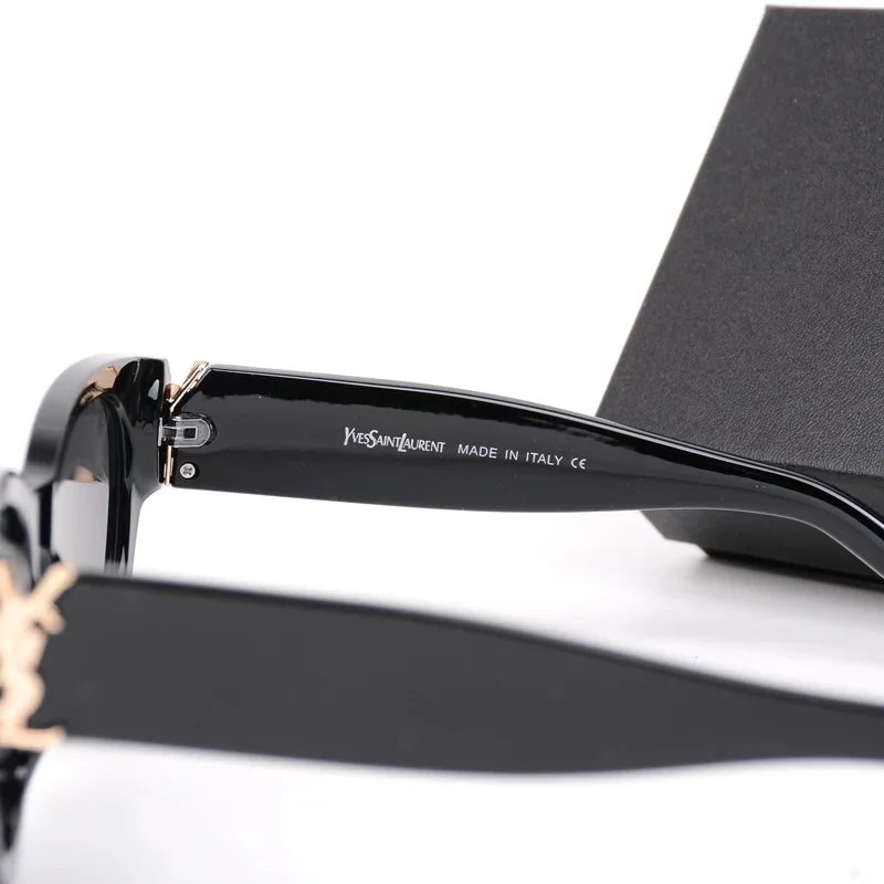 Saint Laurent Square Frame Gradient Purple Sunglasses - 6
