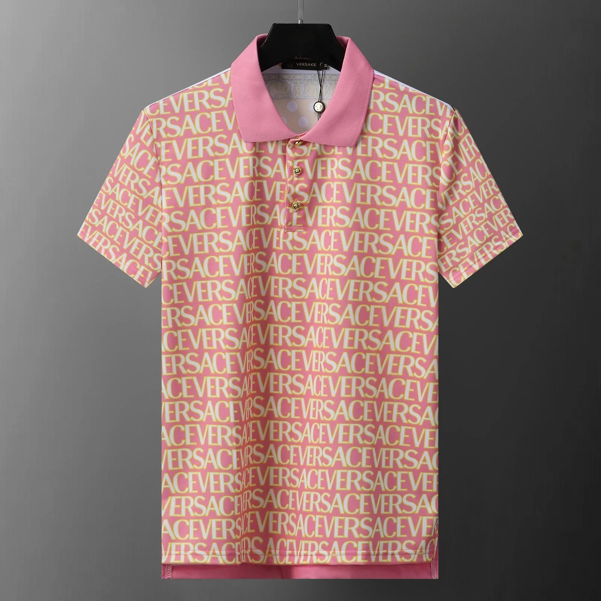 Versace All-Over Logo Polo Shi