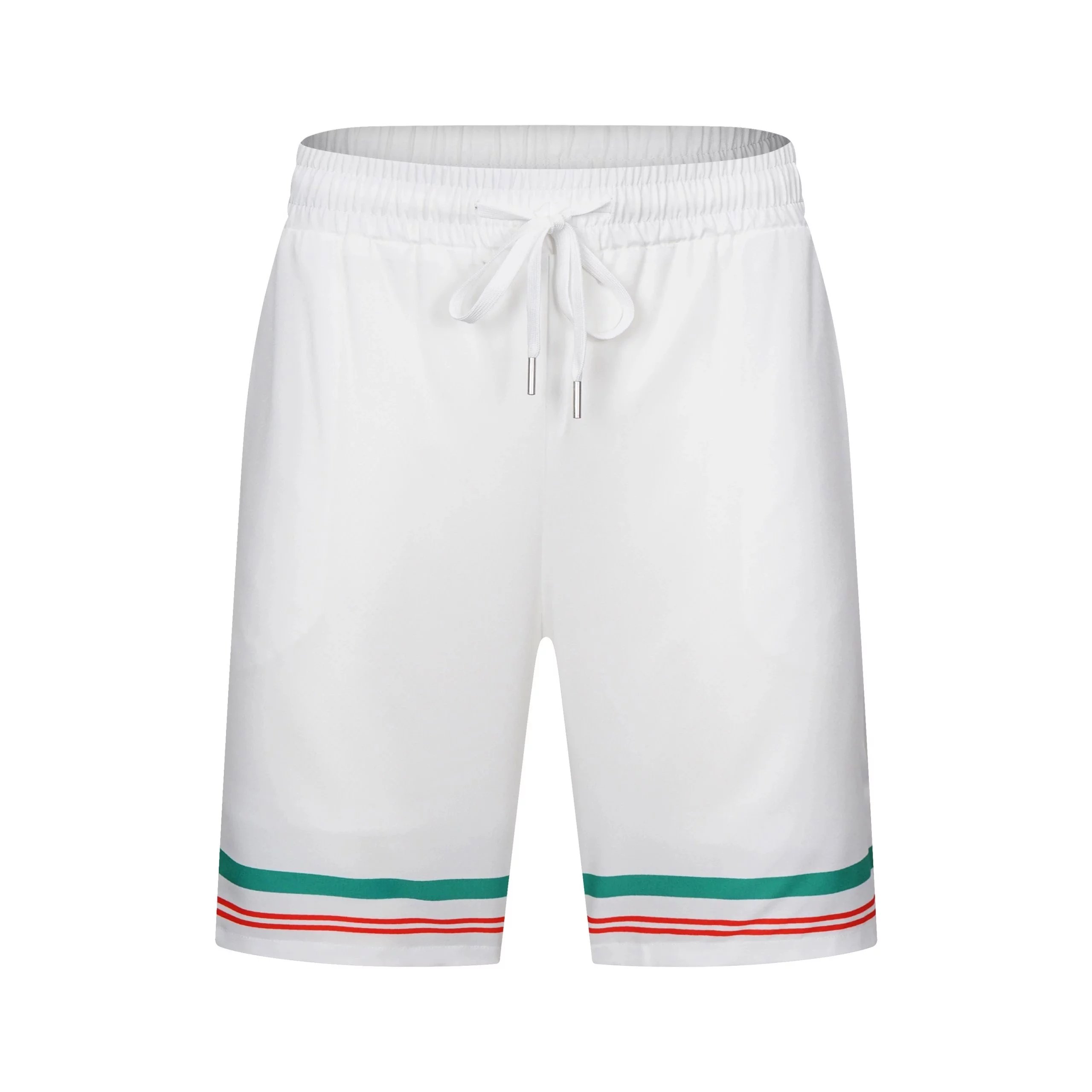 Design Wave Print Swim Trunks Blue Multicolor Shorts - 15